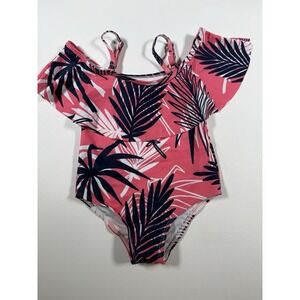 Girls' Peggy UPF 50 Beach Sport Off Shoulder One Piece Swimsuit 4-5 Y